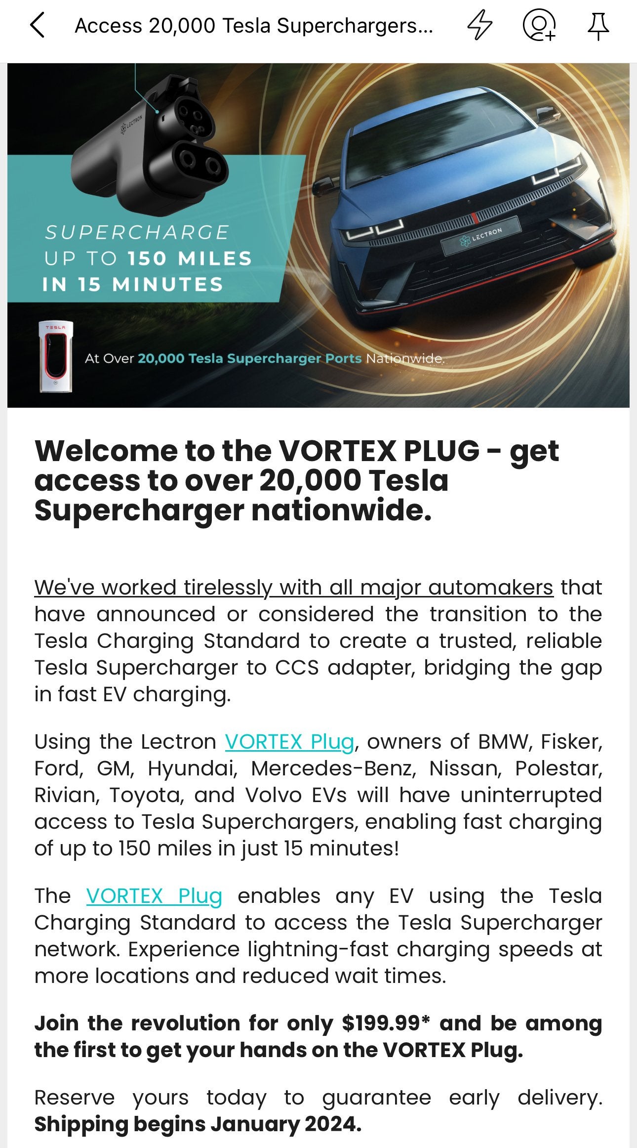 200A Tesla Charging Connector NACS Charging Plug for Tesla